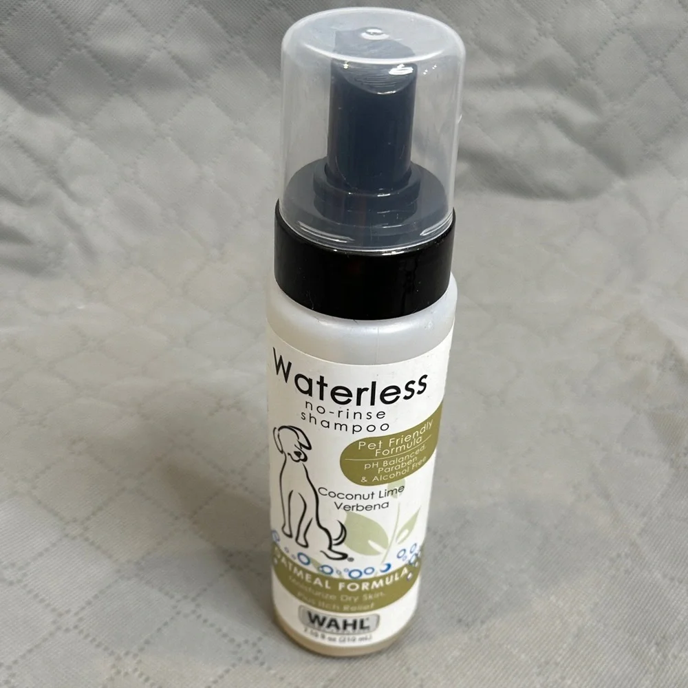 Wahl Waterless No Rinse Pet Shampoo Coconut Lime Verbena Scent NWOT Oatmeal